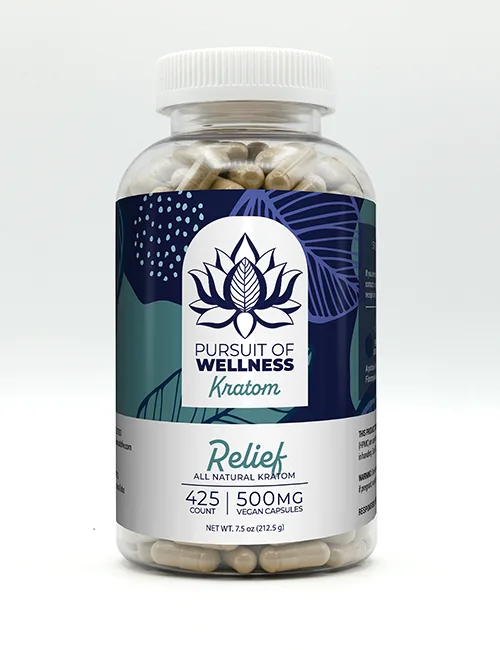 Pursuit of Wellness Relief Kratom 425ct